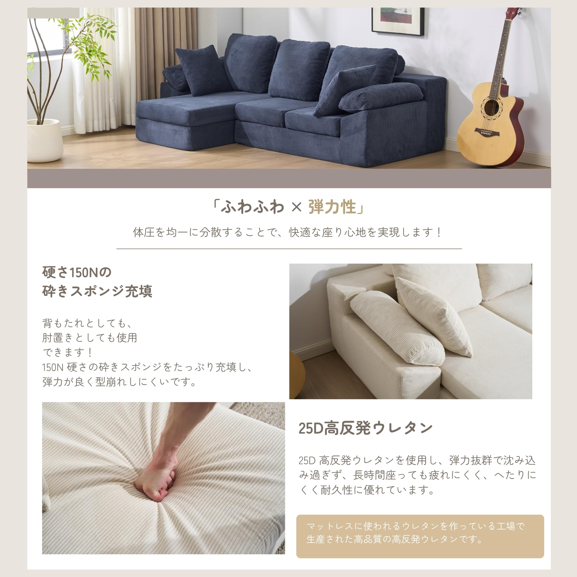 【ダークグレー】ソファカウチ 組立不要 三人掛けソファ フロアソファ コンパクト Amazon｜ソファカウチ 3人掛けソファ フロアソファ ダークグレー