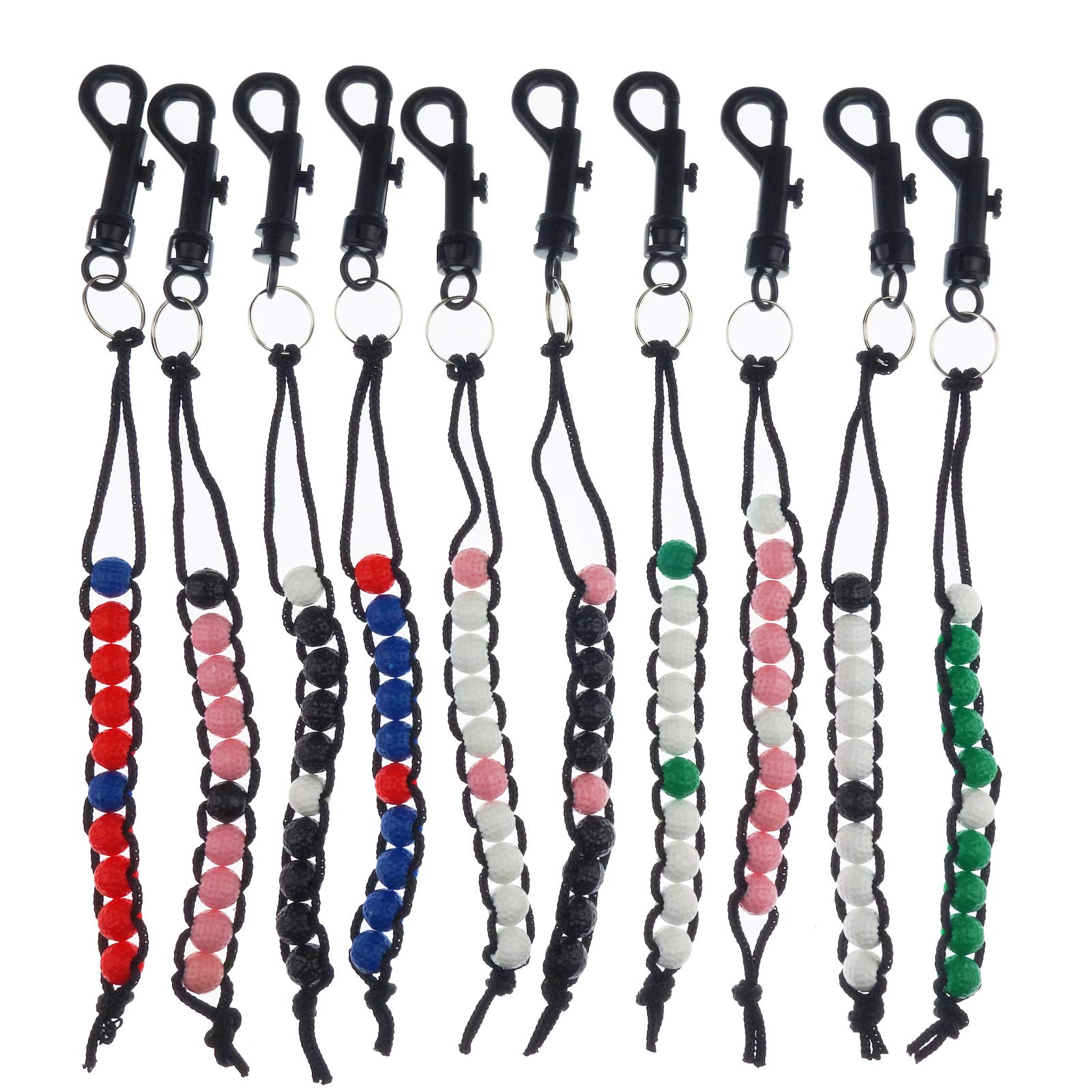 10 Pack Golf Beads Count Stroke Score Counter