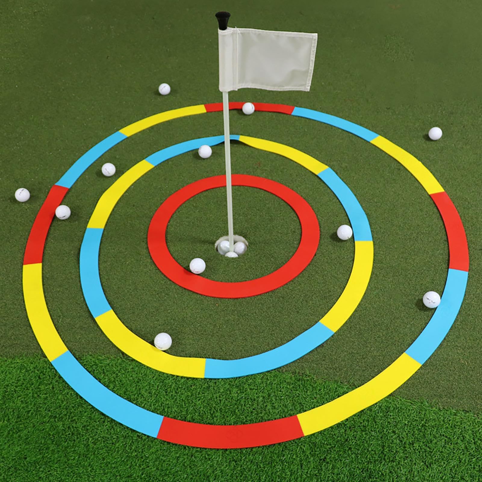 Objetivo de golf, herramientas de entrenamiento de astillado de golf, objetivos de entrenamiento de golpeo de golf, círculos de entrenamiento de objetivo de golf, anillos de silicona para mejorar la