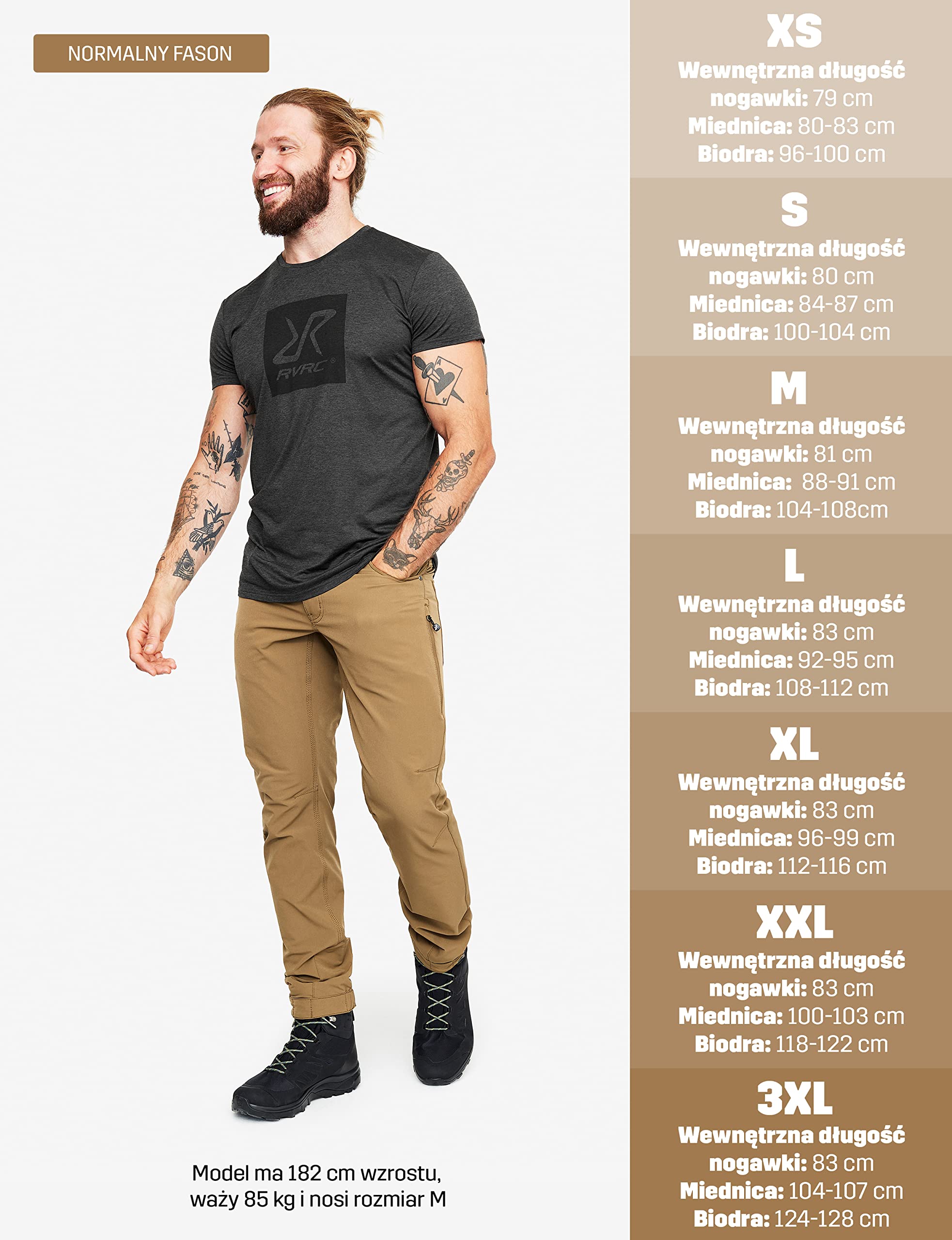 RevolutionRace Explorer Outdoor Jeans Męskie, Spodnie outdoorowe do codziennego użytku i wszelkich aktywności na świeżym powietrzu