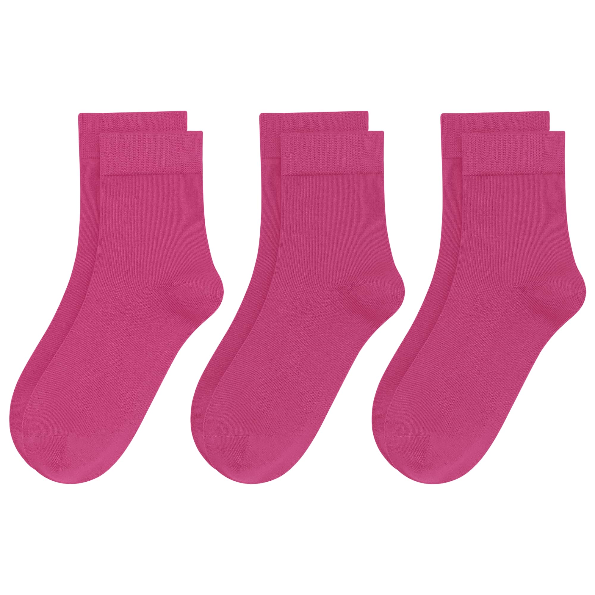 Womens Viscose Bamboo Crew Socks Thin Casual Ultra Soft Colorful Above Ankle Socks Breathable Comfortable 3/6 Pairs