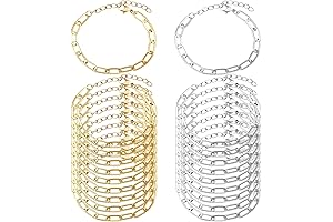 20pcs Chain Bracelets Kit with Lobster Clasps for Jewelry Making