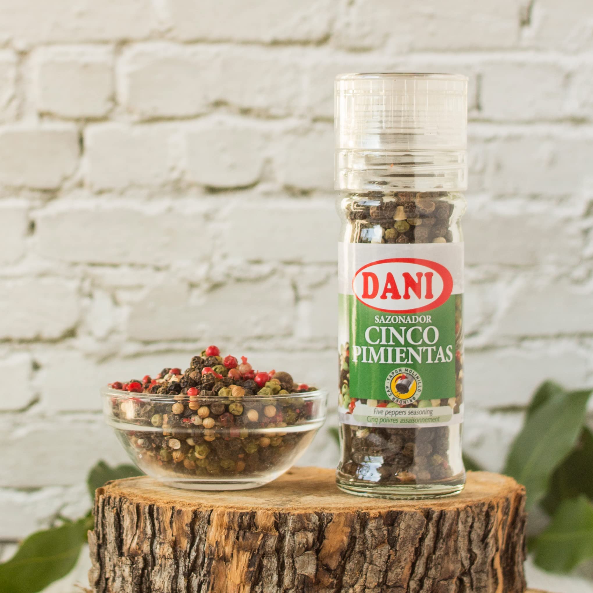 Dani Cinq Poivrons avec Broyeur Assaisonnement, 40 g, 1 Unité