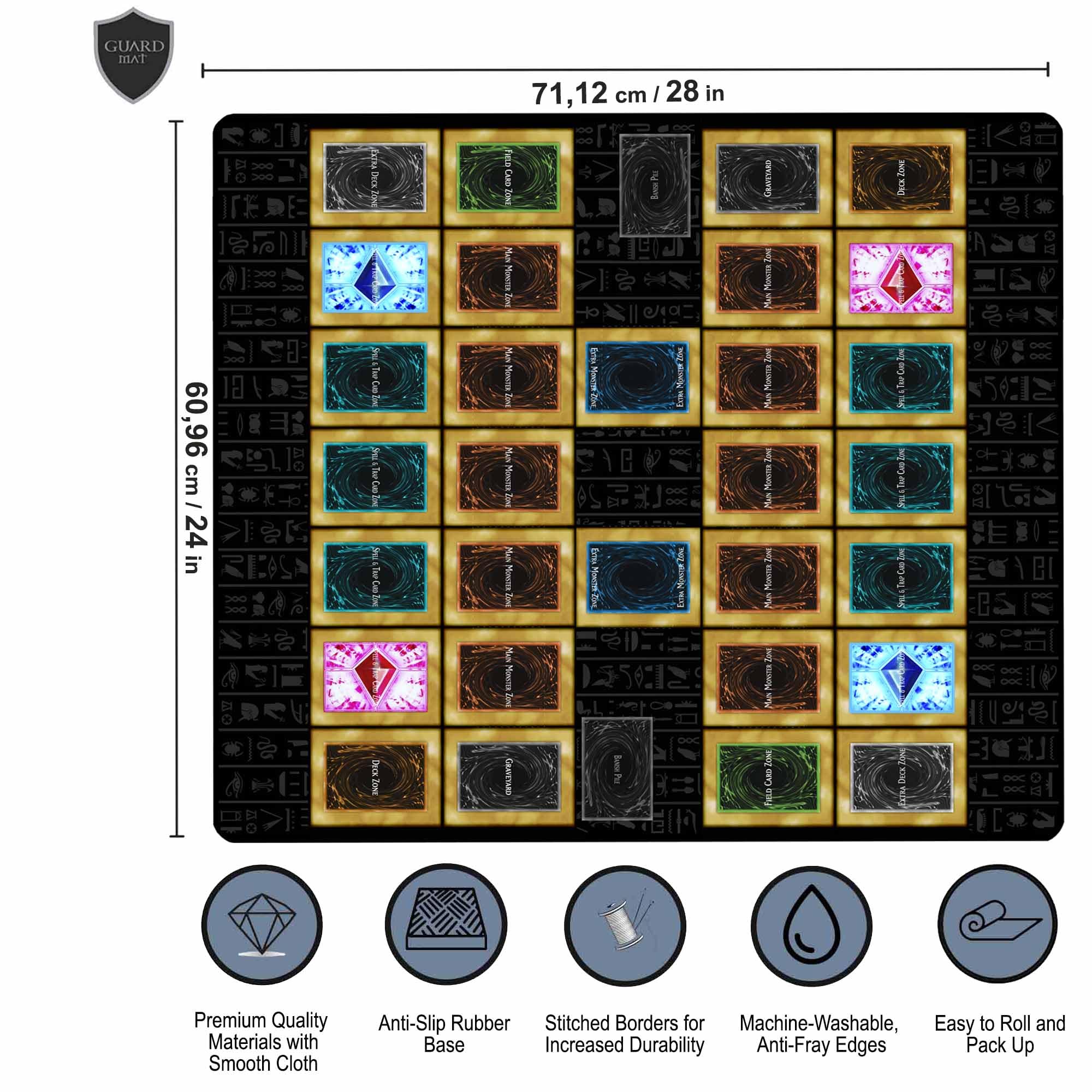 Amazon.com: GuardMat - Classic 2-Players (Stitched Edges) - Master