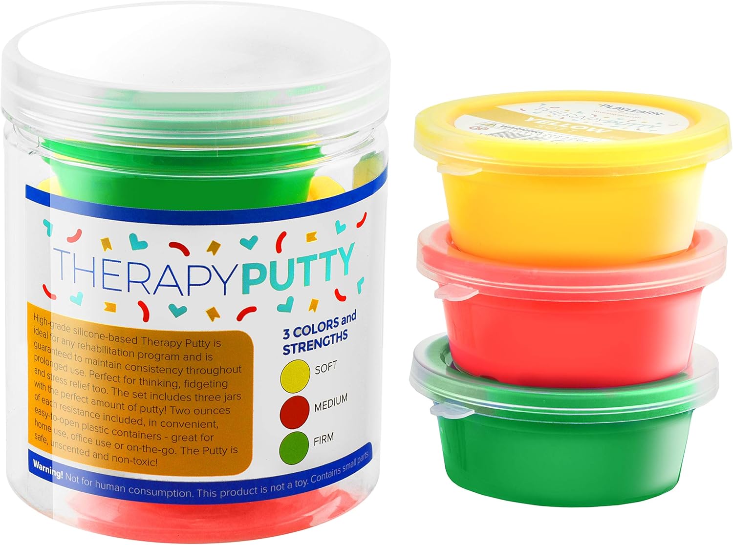 Buy Playlearn Therapy Putty 3 Strengths Stress Putty for Kids and