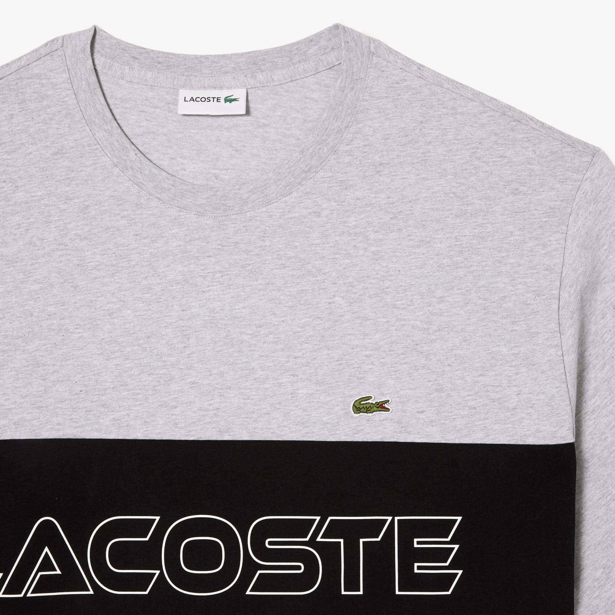 Lacoste Colorblock Jersey T-Shirt - Tall Fit Camiseta de Punto con Bloques de Color, Ajuste Alto Hombre (Pack de 1)
