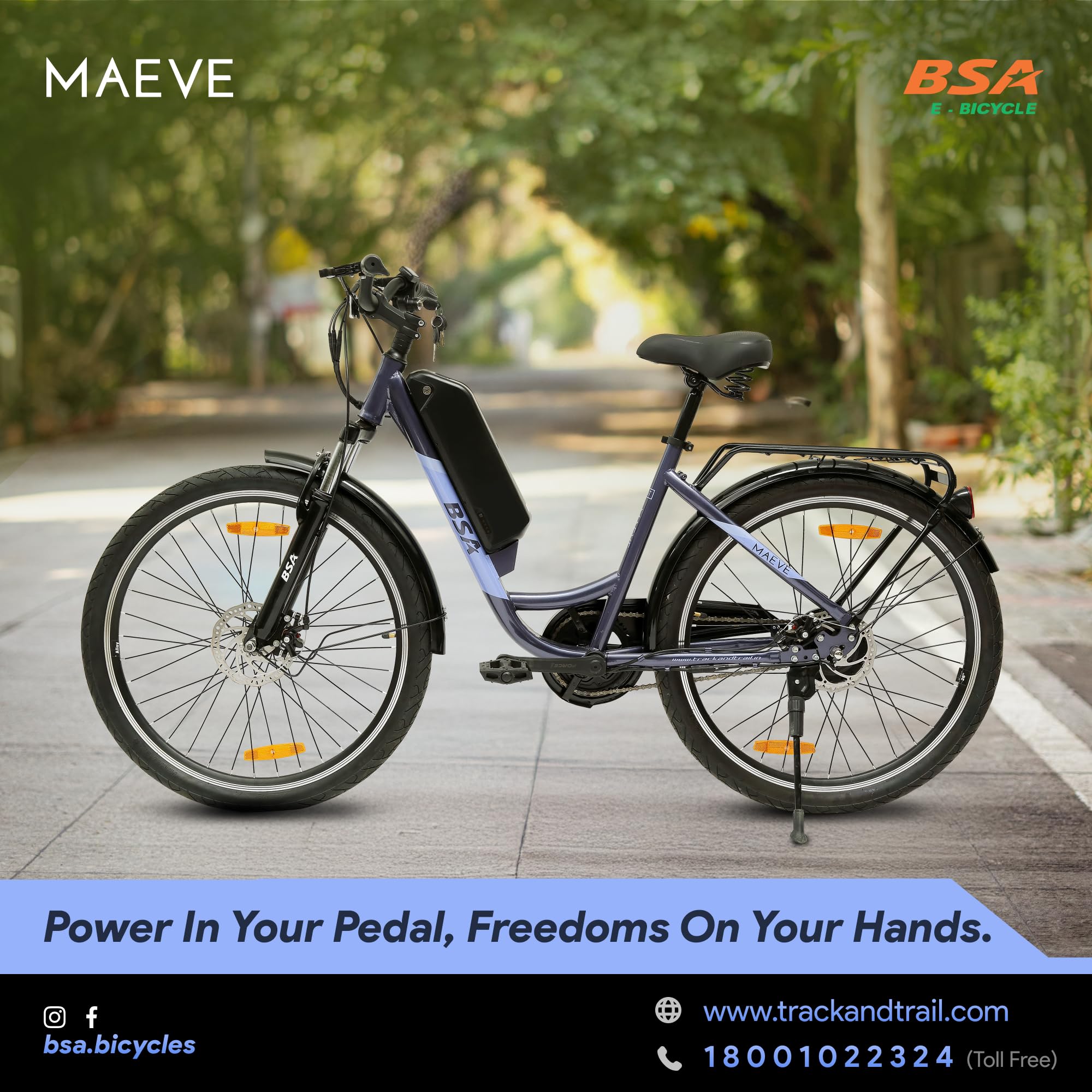BSA Maeve Electric Cycle for Men | 2 Years Warranty