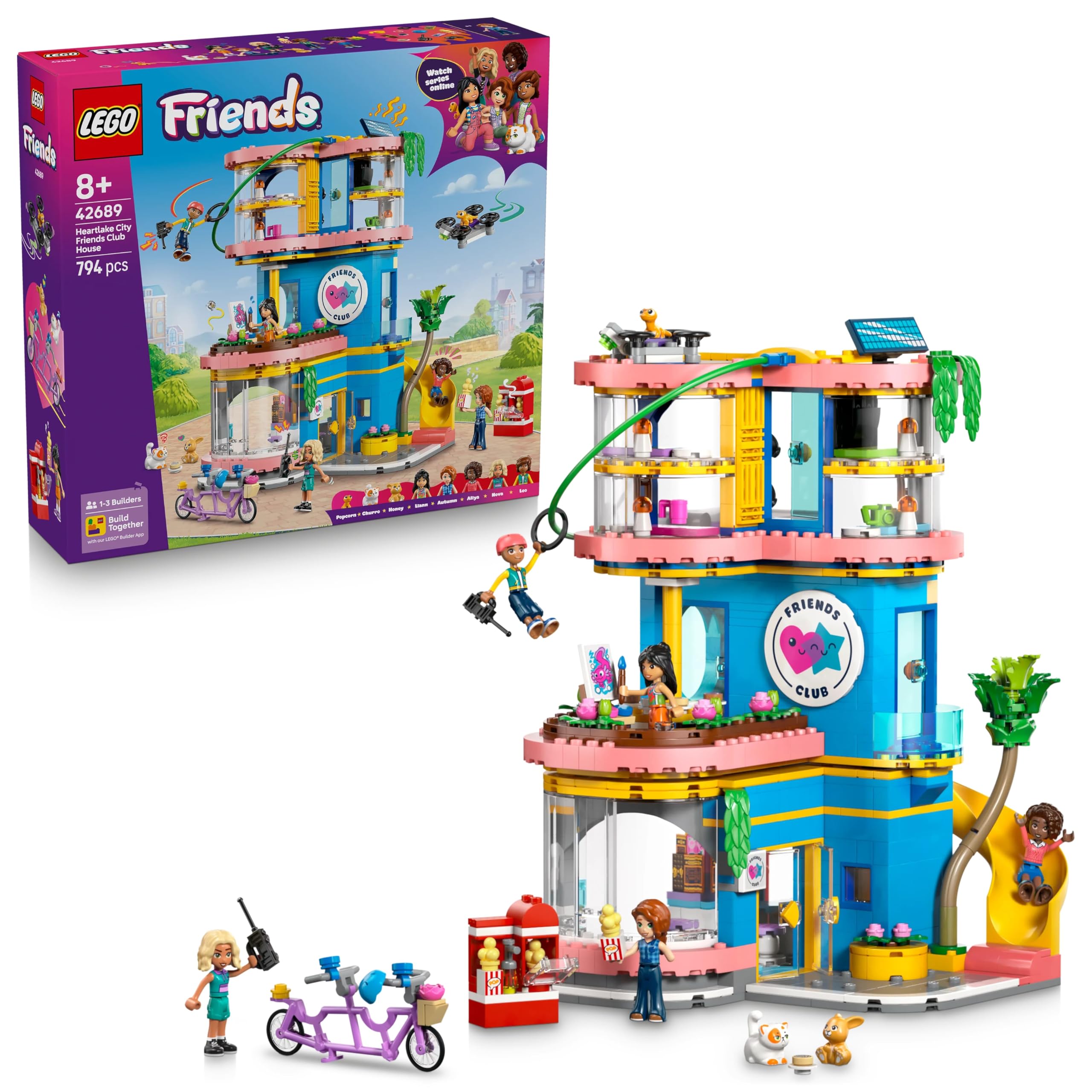 Lego 42689 Friends Heartlake City Friends House Toy Birthday Present Blocks Girls Boys Children 8 Years Old 9