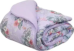 Edredom Estampado 1 Peça Portallar Doce Vida Monterrey/Lavanda Solteiro