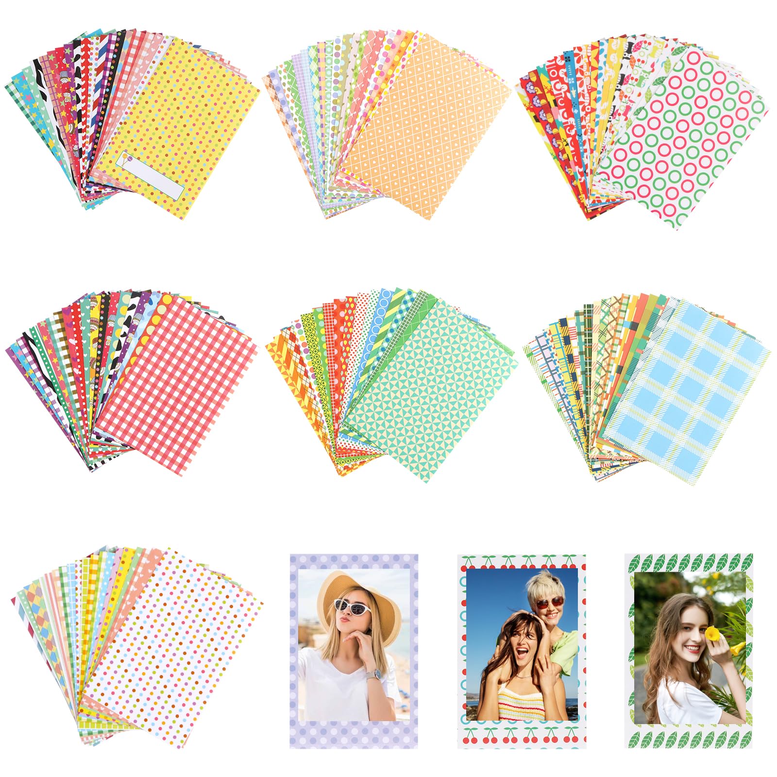 Mini cornici colorate istantanee, 140 pezzi, per fotocamera Polaroid & Fujifilm Instax Mini Film 11 9 8 70 7s fotocamera – La pellicola non è inclusa