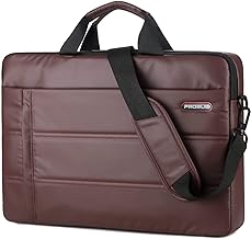 Probus Traveller Business Laptop Sleeve Sling Bag with Shoulder Strap for 13.3/15.6 inch Laptop (Brown, 15.6 Inch)