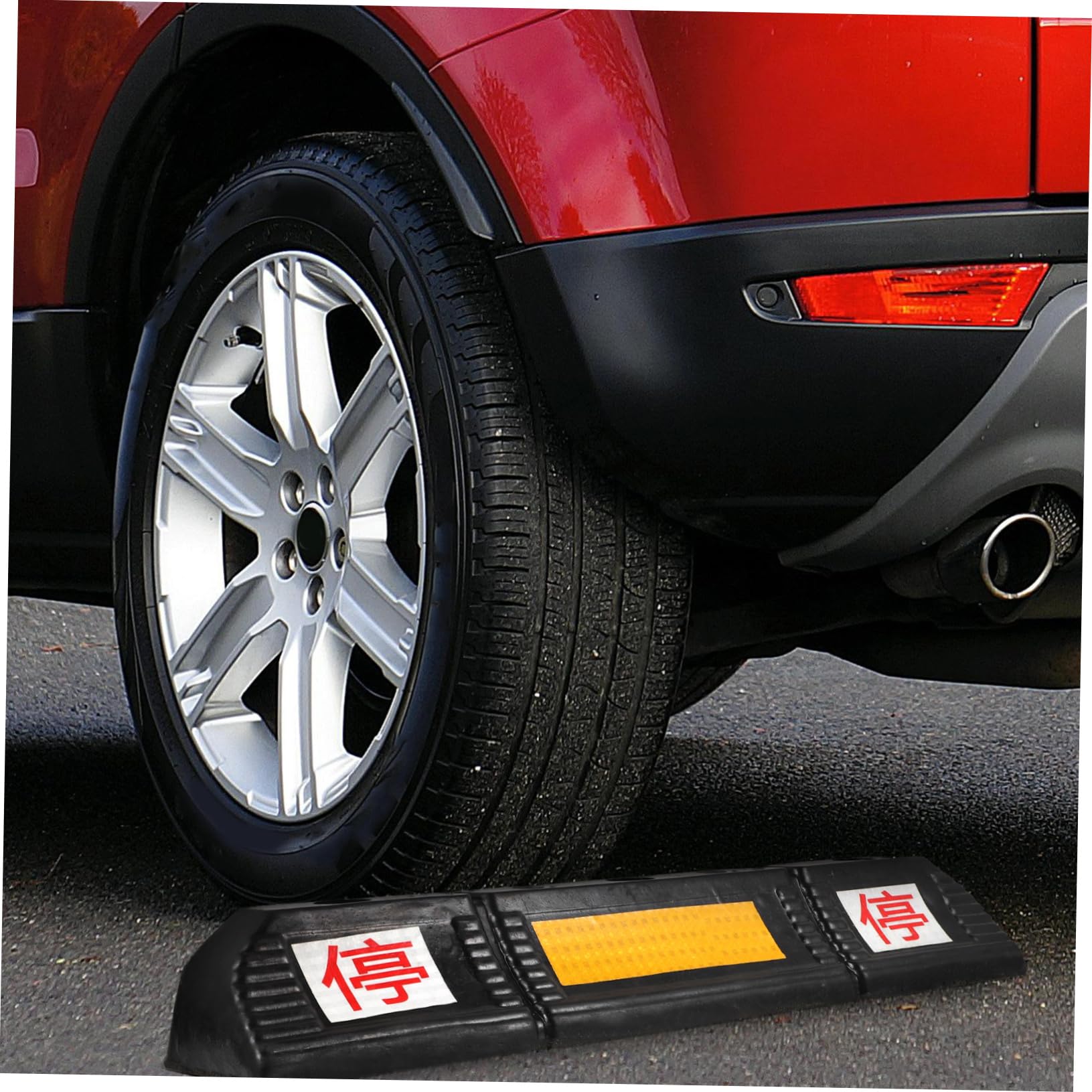 PRETYZOOM Tope De Estacionamiento De Goma Cinta Reflectante Guía De Coche para Garaje Resistente y Duradero