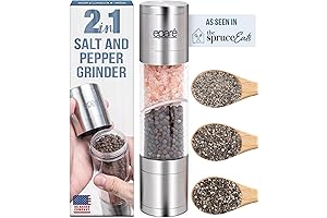 Eparé 2 in 1 Salt and Pepper Grinder Combo