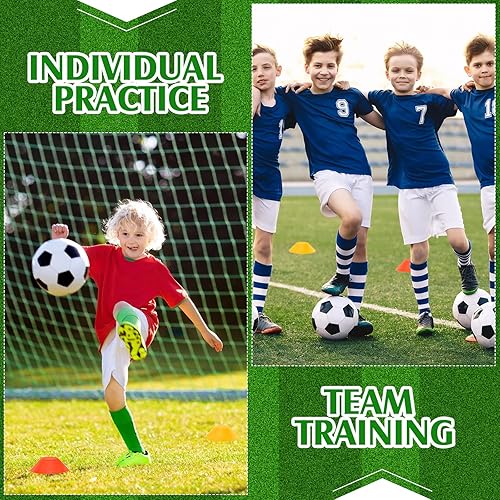 Miniatura 6 de Hanaive 100 mini conos de fútbol para ejercicios deportivos, conos de disco de agilidad de 5 pulgadas con accesorios para entrenamiento de fútbol