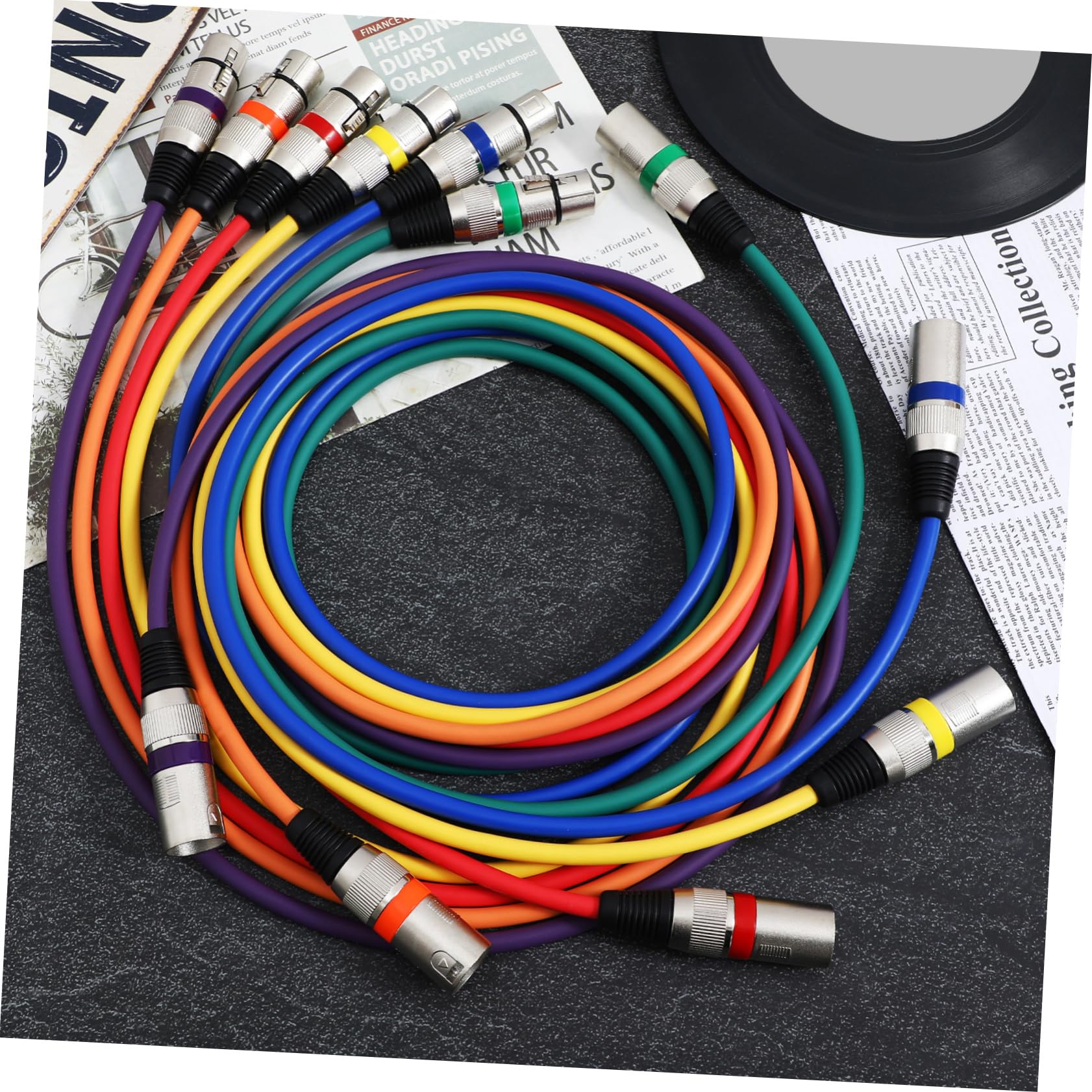 SHINEOFI 1 Juego de Cable de Micrófono Xlr Macho a Hembra para Audio | Aleación de Zinc, Pvc y Cobre, Transmisión Estable, Resistente a Tirones y Daños