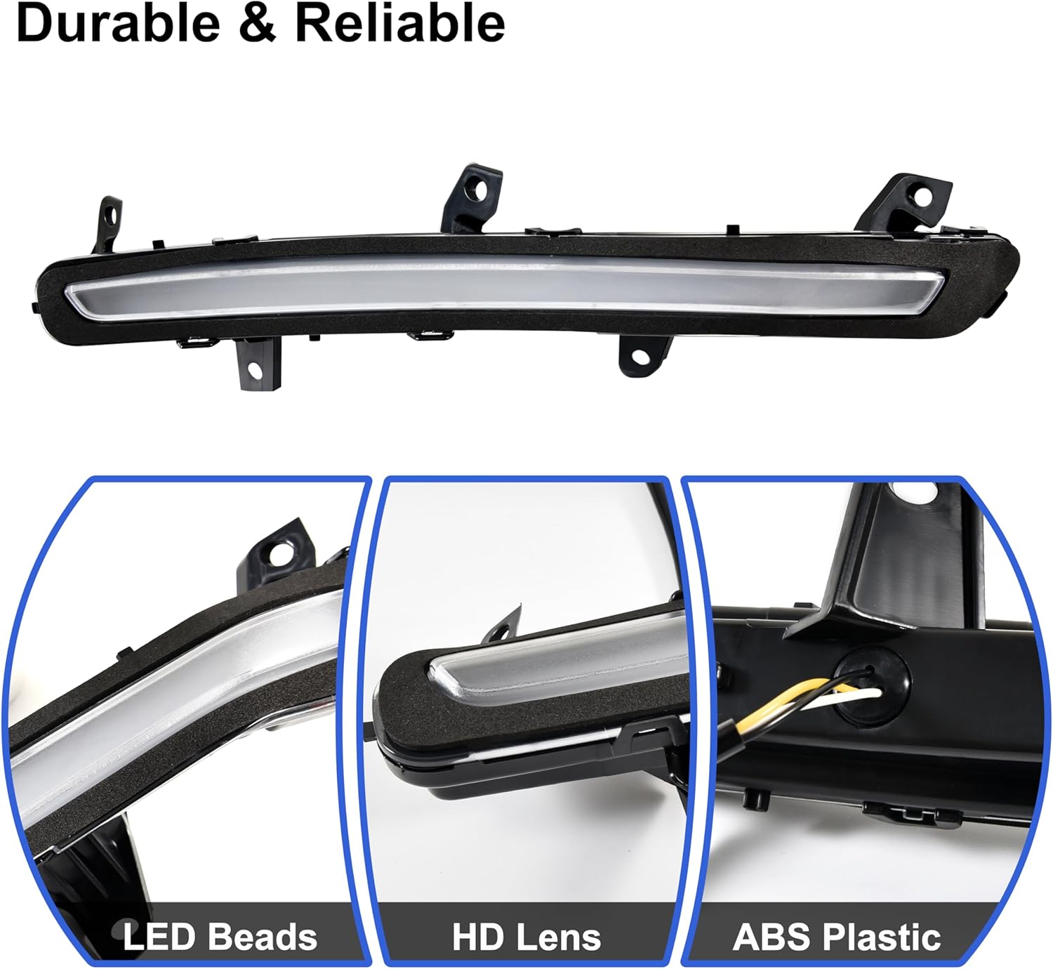 Batwing Fairing LED Turn Signal with Daytime Running Lights for Harley Davidson Street Glide 2024-2025 CVO Street Glide 2023-2025 Accessories