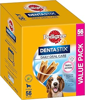 PEDIGREE DentaStix Medium Dental Dog Treats Daily Oral Care 56 Sticks Value Pack