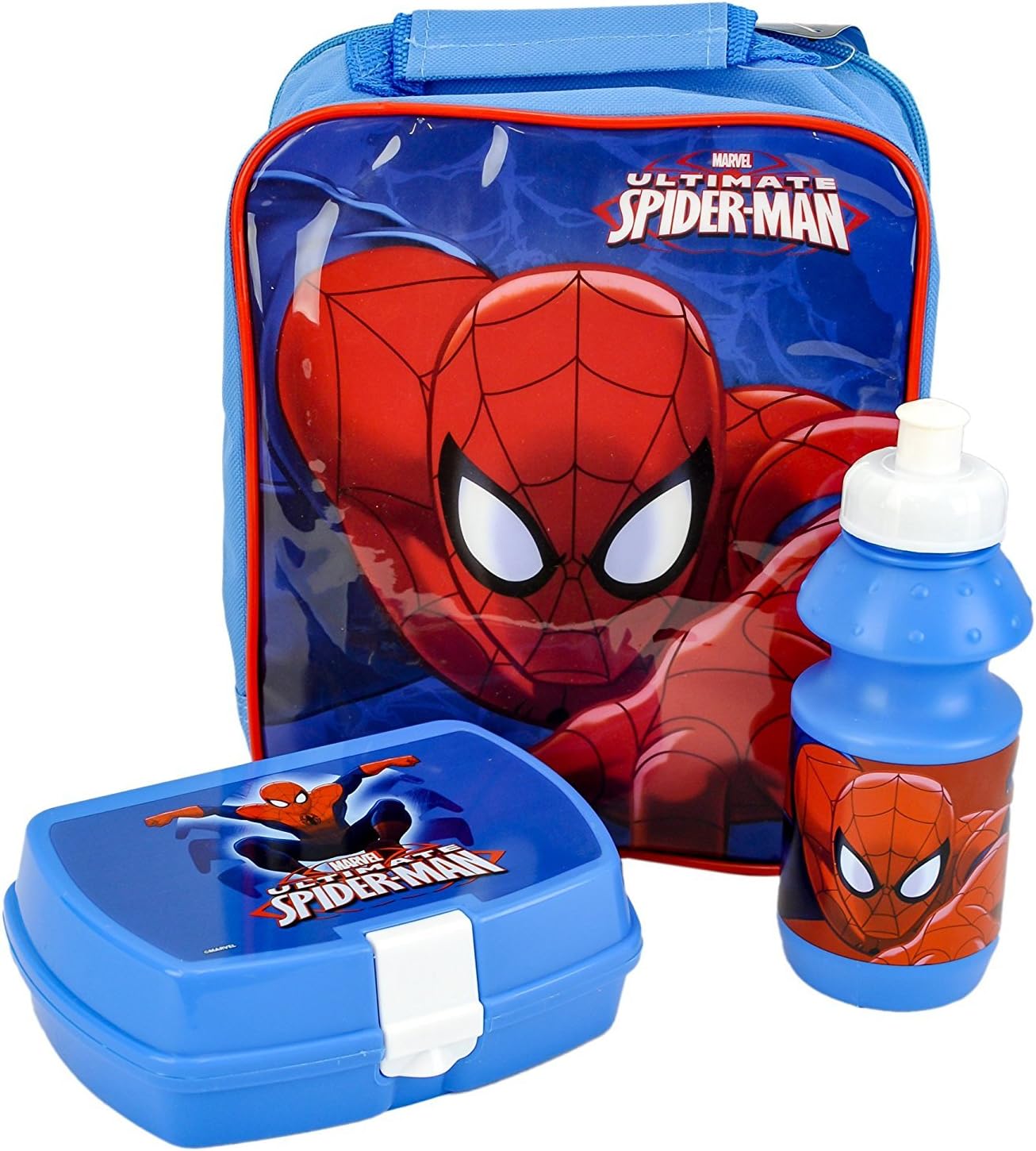 spiderman backpack and lunchbox