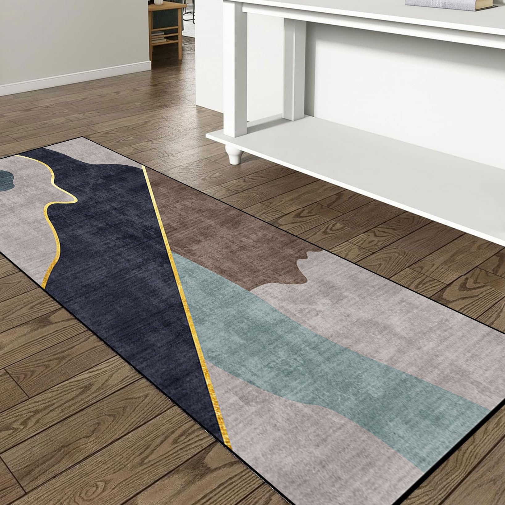 Amazon｜キッチンマット 60 x 240 cm 滑り止め 防音 ロング 廊下敷き