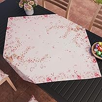 PETTI Artigiani Italiani – Accessori Tessili da Cucina, Centrotavola Pasqua Moderno 90×90 cm in Microfibra, Tovaglia Centro Tavola Elegante in Stampa Digitale Fiori di Ciliegio, 100% Made in Italy