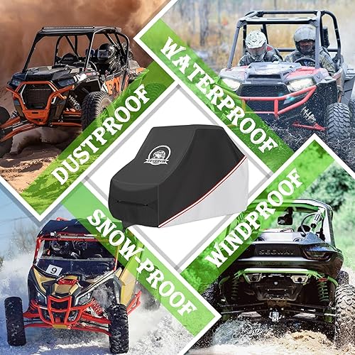 Miniatura 7 de COVERVIN Cubierta UTV impermeable para exteriores, protección para todo tipo de clima, para Polaris RZR, Yamaha Can-Am Defender Kawasaki Ranger con