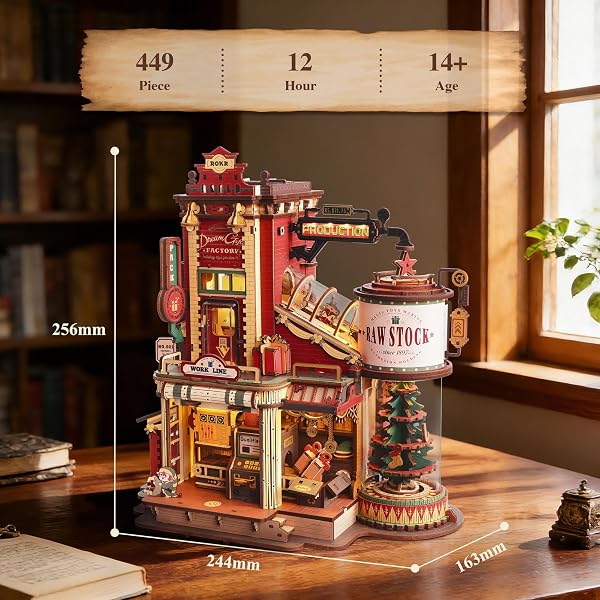 ROKR ROKR Puzzle 3D Bois Dream Gift Factory Maquette à Construire Modelisme Construction Adulte Cadeaux Noël et d'anniversaire Créatifs EAB01 in use