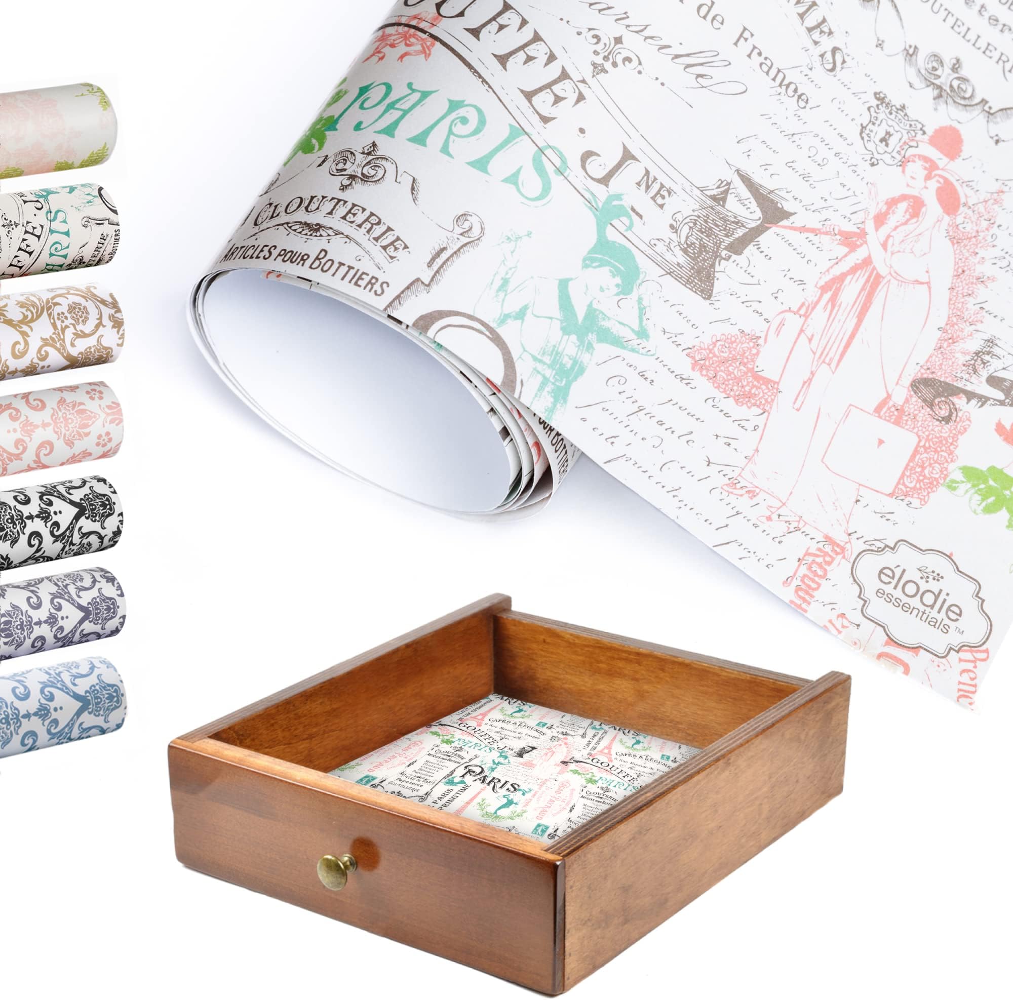 Sponsored Ad - Scented Drawer and Shelf Liners - Vintage Charm - Six (6) Large 14 x 19.6 Inch Sheets - Non-Adhesive Paper Sheets for Closet Shelves and Dresser Drawers - (Vintage Paris)