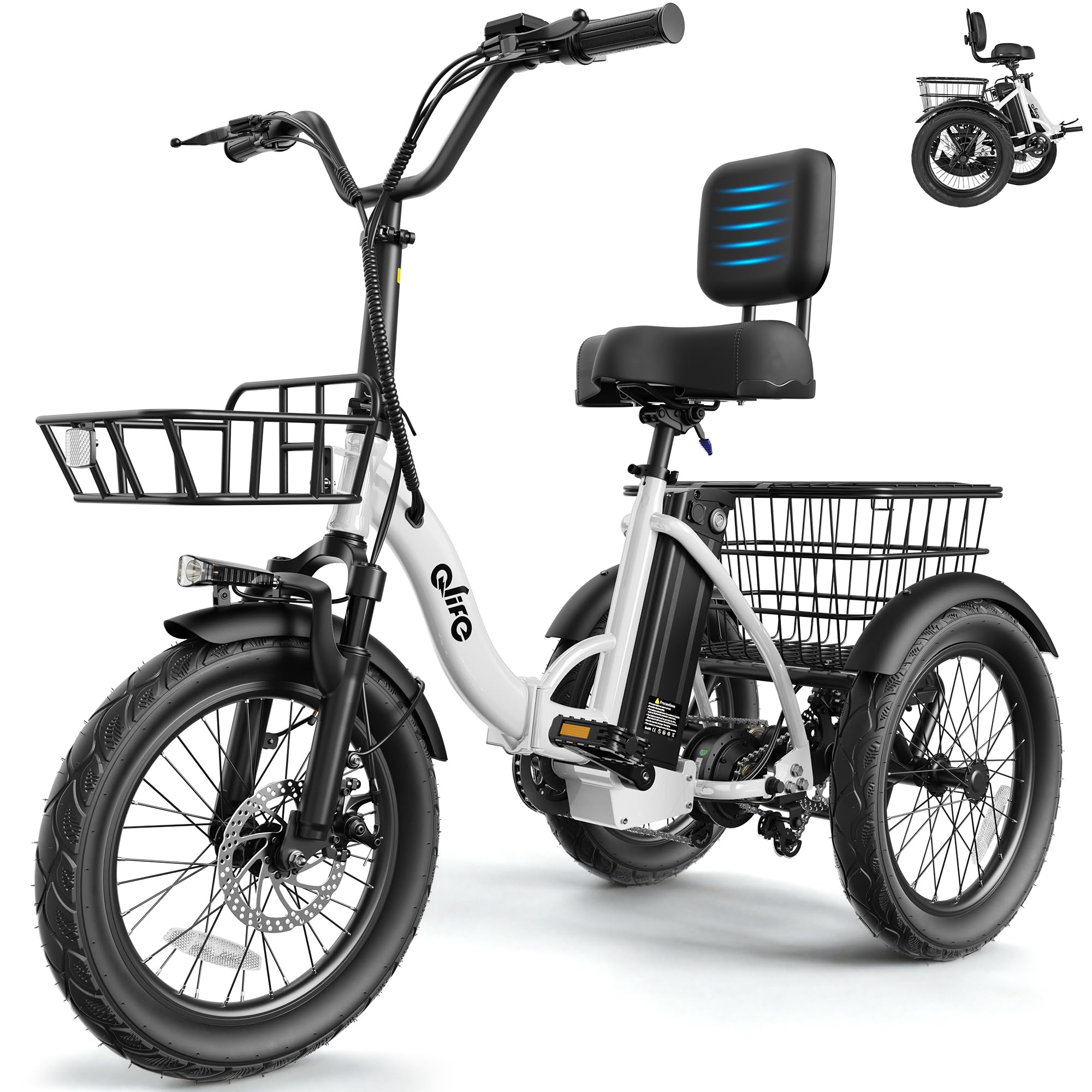 Qlife Triker 1200W Folding Trike