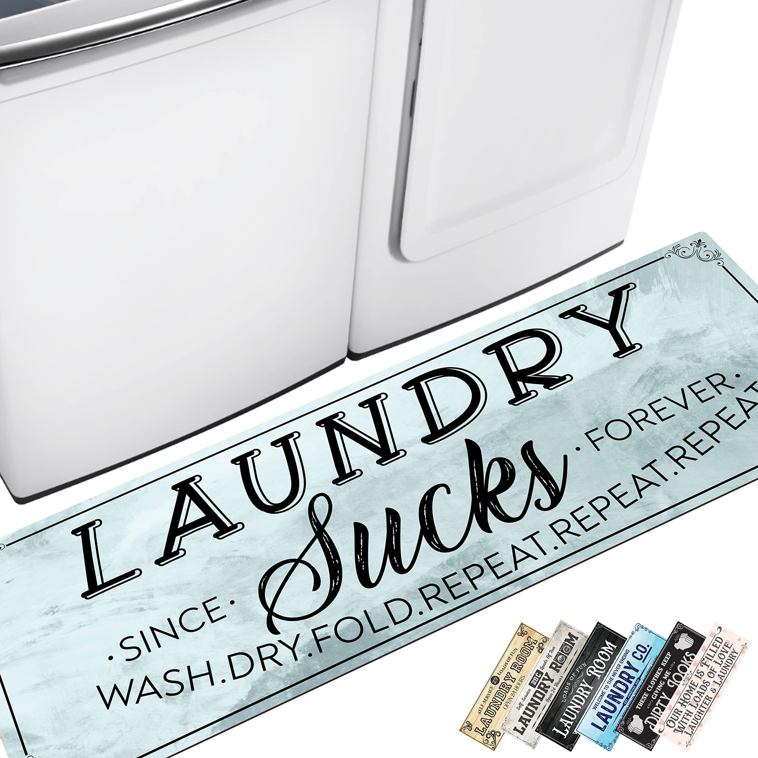 Laundry Room Rug Non Slip Floor mats Farmhouse Large