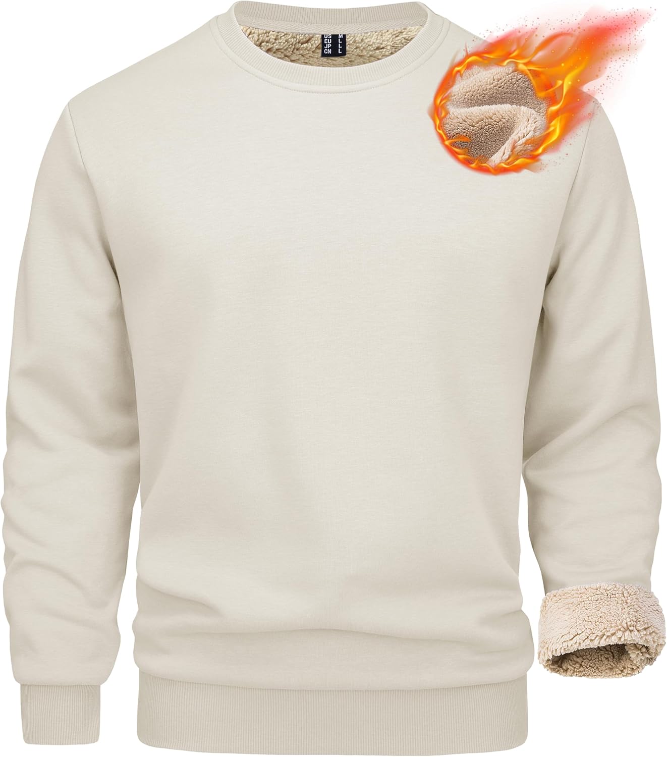 MAGCOMSEN Men’s Sherpa Lined Sweatshirts Fleece Pullover Basic Tops Warm Crewneck Winter Sweatshirt MAGCOMSEN Men’s Sherpa Lined Sweatshirts Fleece Pullover Basic Tops Warm Crewneck Winter Sweatshirt