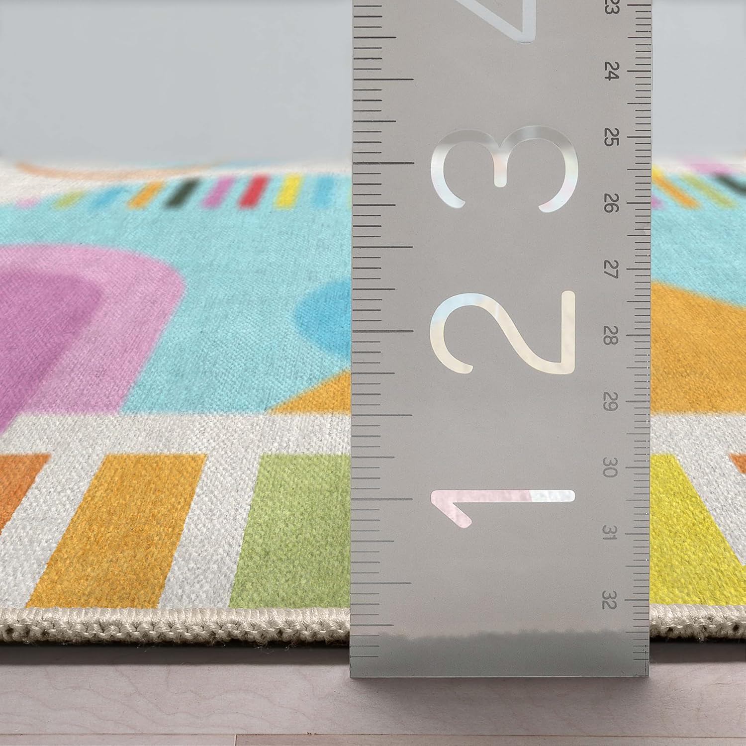 Well Woven Crayola Modern Bright & Washable 3'3" x 5' Area Rug - Vibrant Multi Color Parade - for Living Room, Bedroom and Playroom