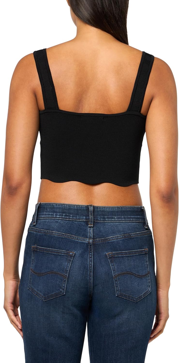 Forever 21 Womens Sweater-Knit Bustier Crop Top - Image 2