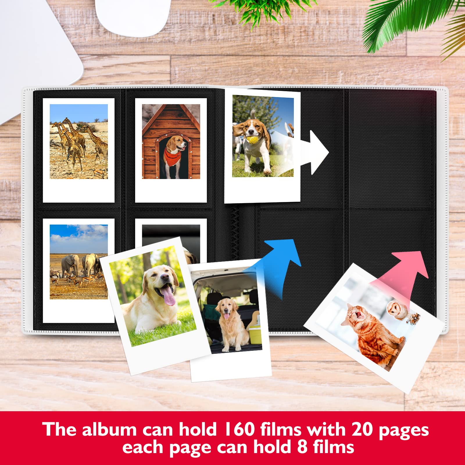 Mini Photo Album 160 Pockets for 2 * 3 inch Photo Compatible with Fujifilm Instax Mini Film/Kpop Photocards - Image 4