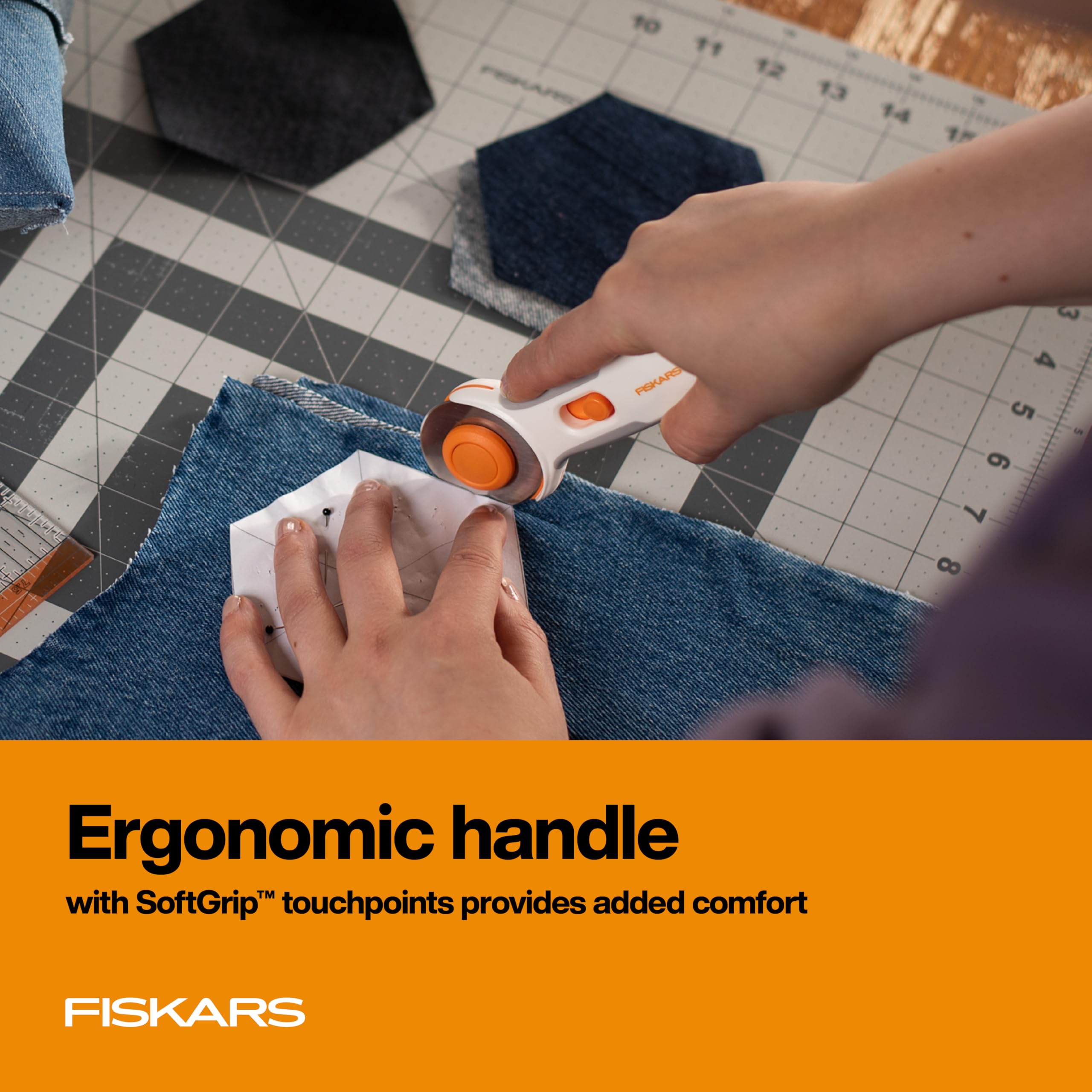Fiskars Taglierina rotativa in titanio (45 mm)