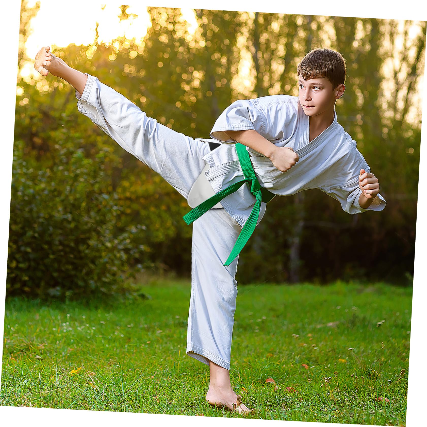 Alipis Coquilla Protector de Entrepierna Niño Transpirable Flexible PU Abs Entrenamiento Deportes Combate Boxeo