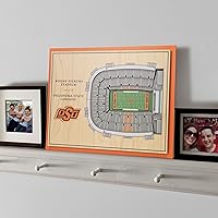 Vista 147 de YouTheFan NCAA Oklahoma Sooners - Arte de pared 3D de 5 capas con vista al estadio, Gaylord Family Oklahoma Memorial Stadium, 13.00 x 17.00 pulgadas