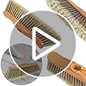 BAUSTER® Besen 350mm mit Stiel 120cm Kehrmaschine, synthetische Borsten, Handbesen, Innenbesen, Haushaltsbesen, Kehrbesen, Besen mit Gewinde, Stubenbesen Zimmerbesen Industriebesen Hallenbesen Robust – Bild 8