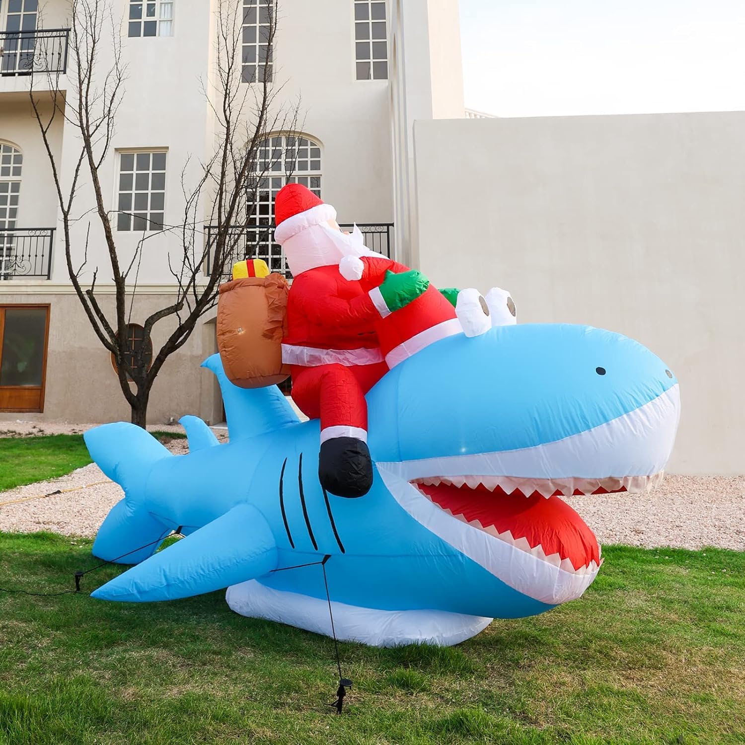 8FT L Christmas Inflatables Outdoor Decoration,5.3FT H Christmas