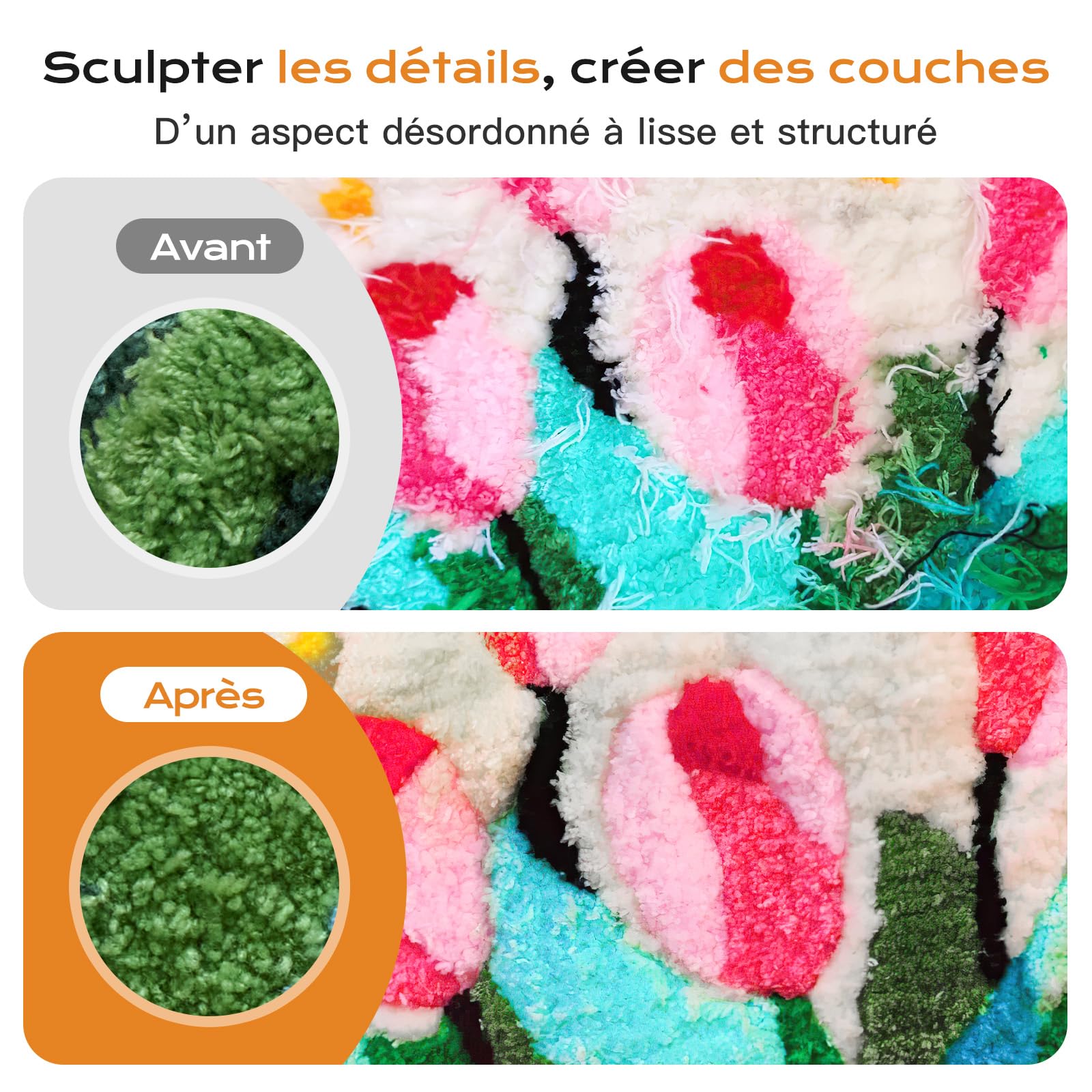 BESGEER Tondeuse à tapis 200W avec guide de cisaillement optimisé, tufting mower avec 2 lames pour la réparation des tapis, tondeuse à tufting pour DIY et soins des animaux