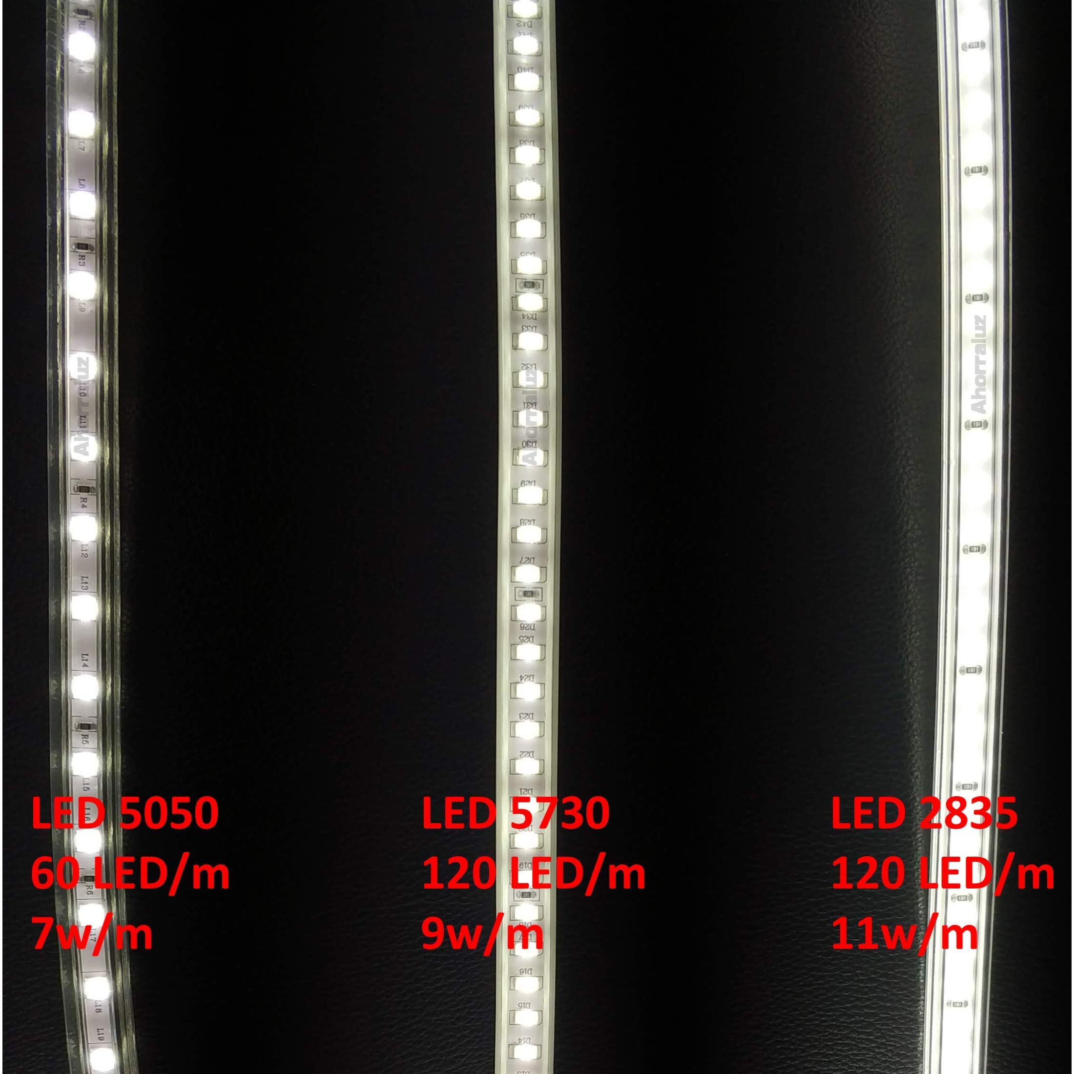 Tira Led de 220v 2835 120 Led/m ALTA LUMINOSIDAD, con INTERRUPTOR. IMPERMEABLE Blanco Frío/Neutro/Cálido Waterproof IP67 strip (Blanco Cálido, 3M) — view 23