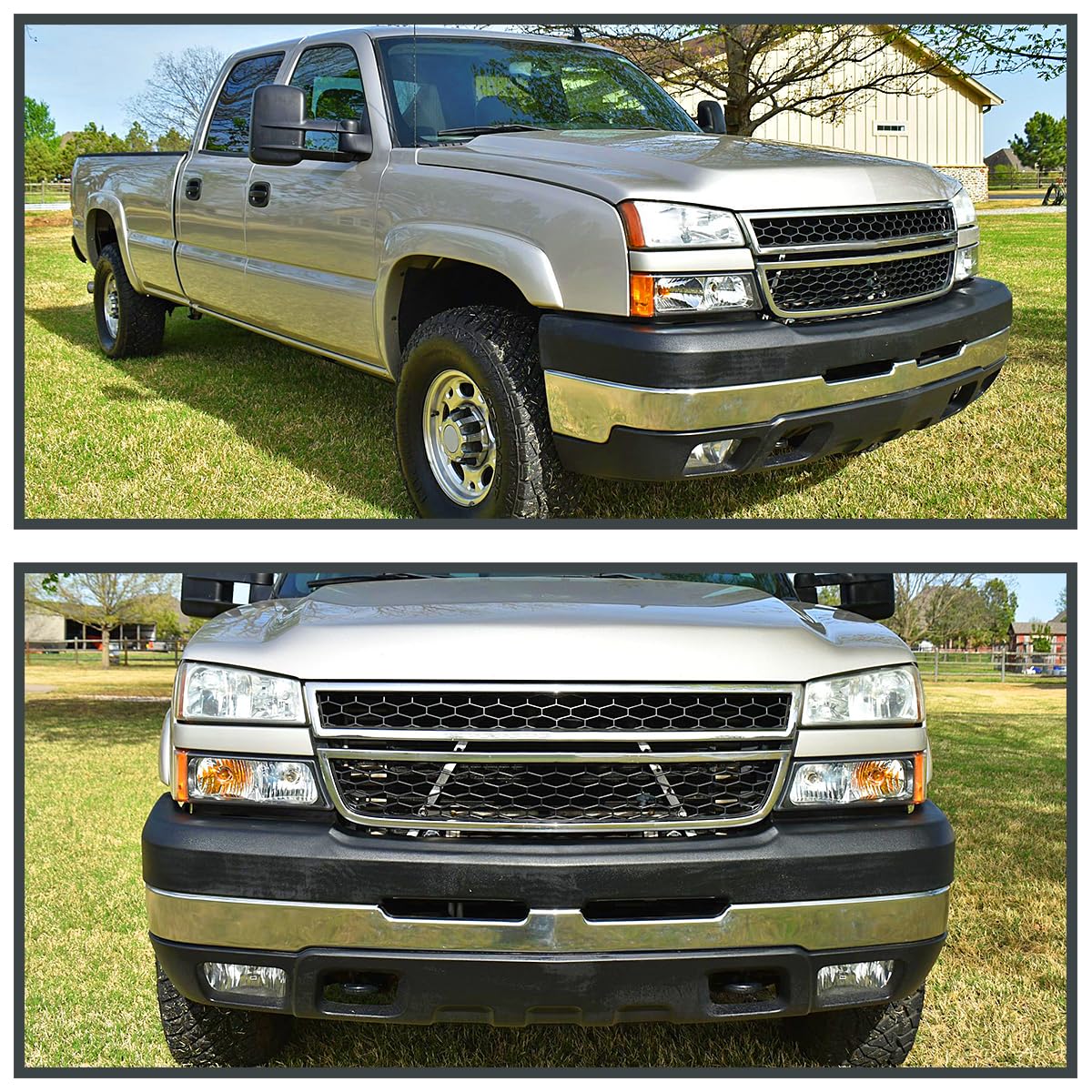 Spec-D Tuning Clear Bumper Driving Fog Lights + Bulbs + Switch Compatible with 2003-2006 Chevy Silverado, 2002-2006 Avalanche, L+R Pair Assembly