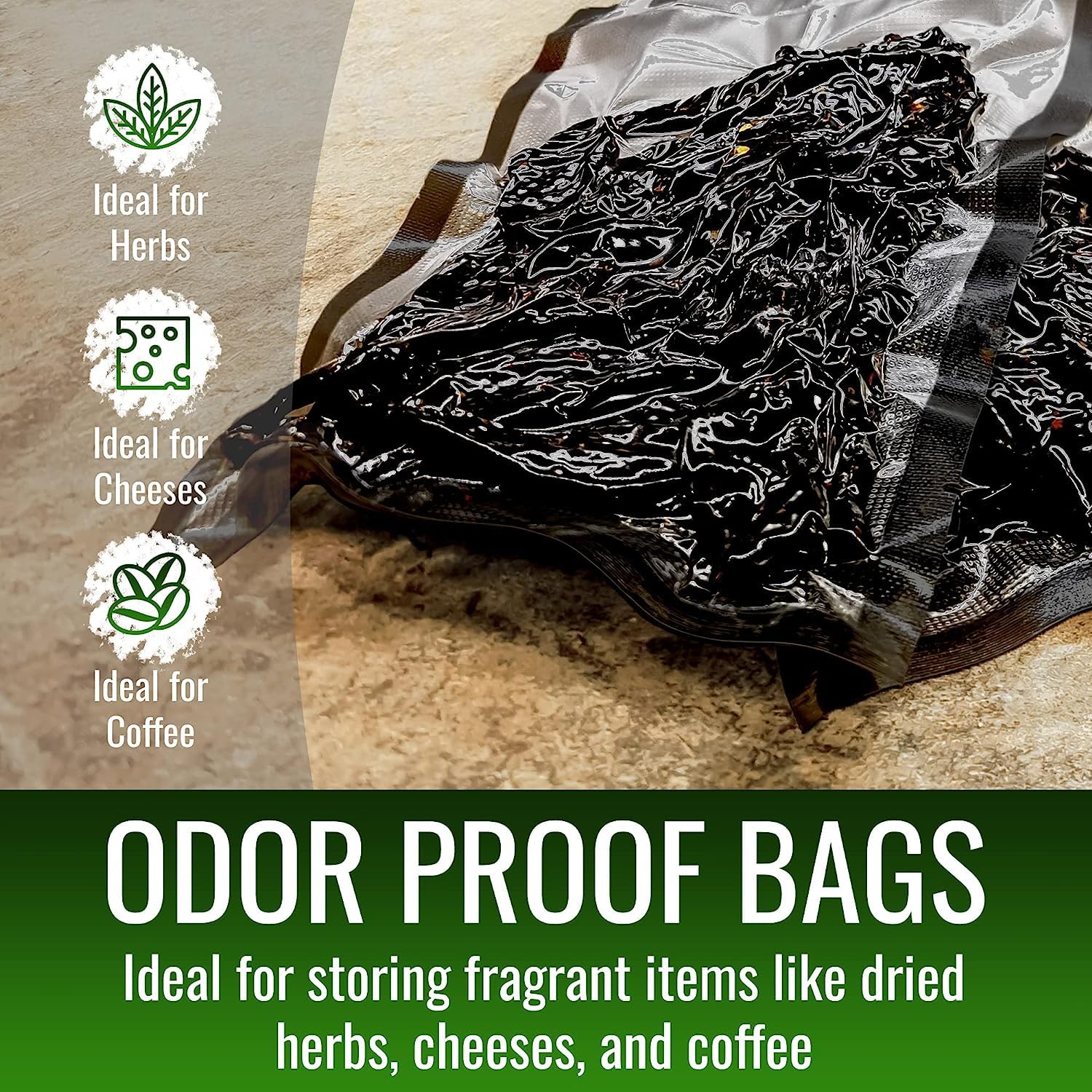 NatureVAC Black Vacuum Sealer Bags for Food 11