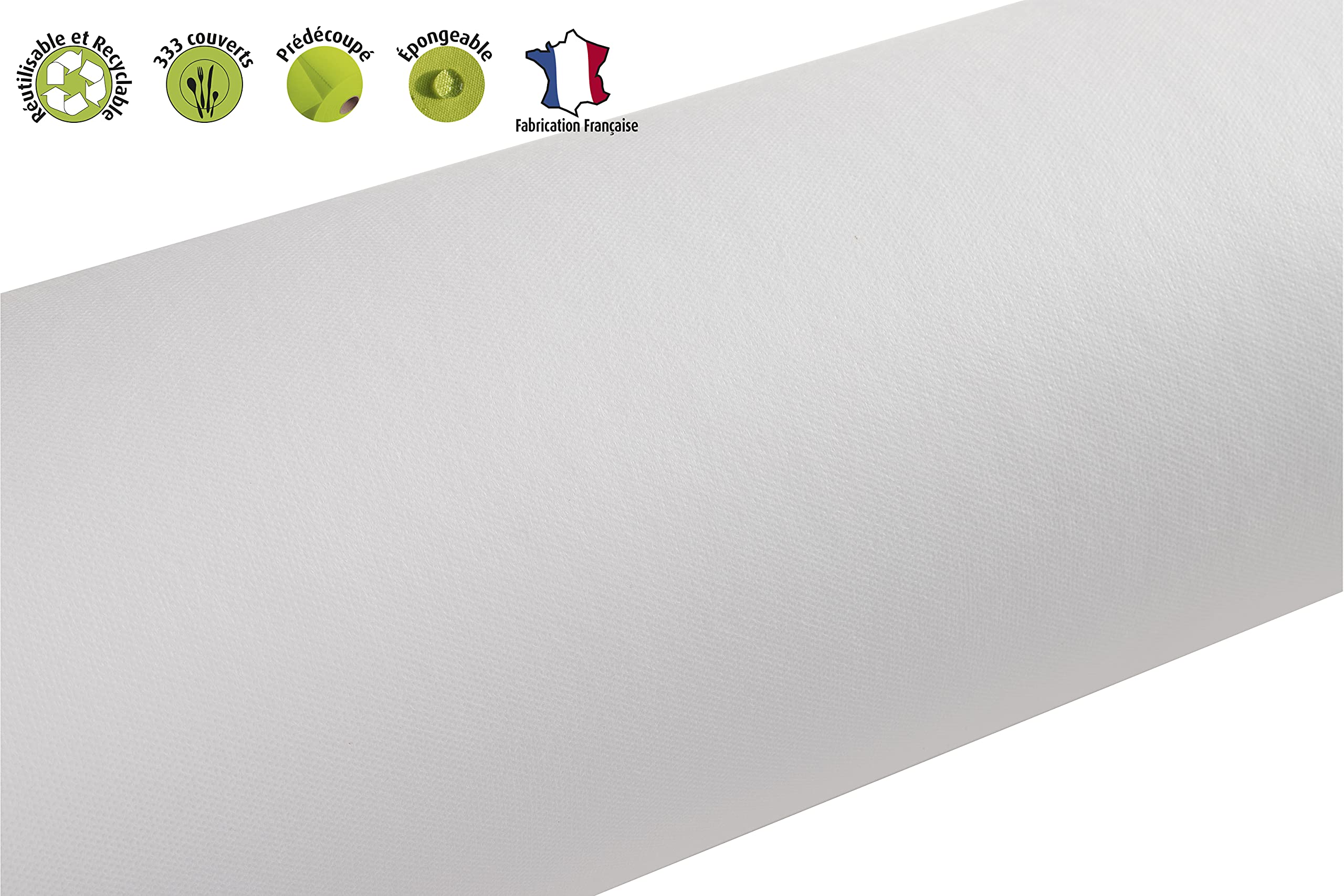 Mantel Desechable Tela Spunbond Rollo 100x1.20m Blanco