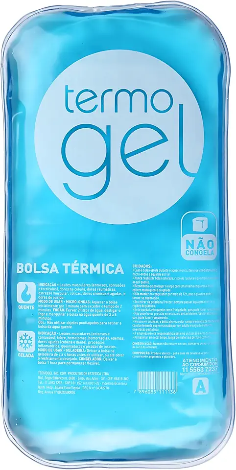 Bolsa Cristal, Termogel, Grande, Azul