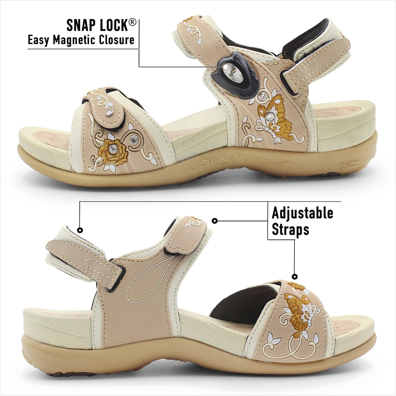 SIGNATURE Arch Support Womens Sandals Comfortable Walking. Everyday Comfy Sandals Women Wear for Beach, Travel, Water, Outdoor, Hiking. Women Footwear. - Image 3