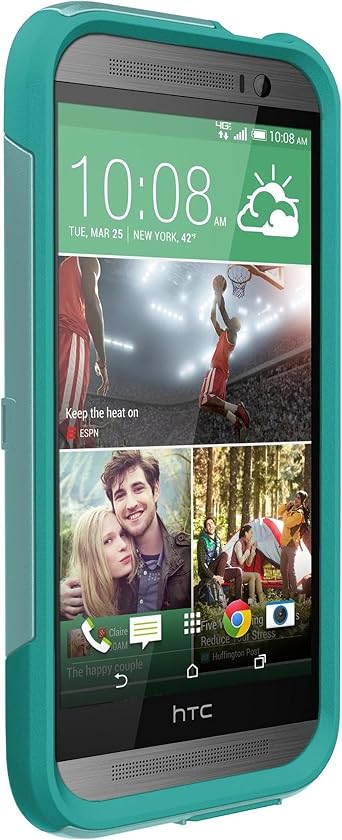 OTTERBOX COMMUTER SERIES Case for HTC One M8 - Retail Packaging - Aqua Sky
