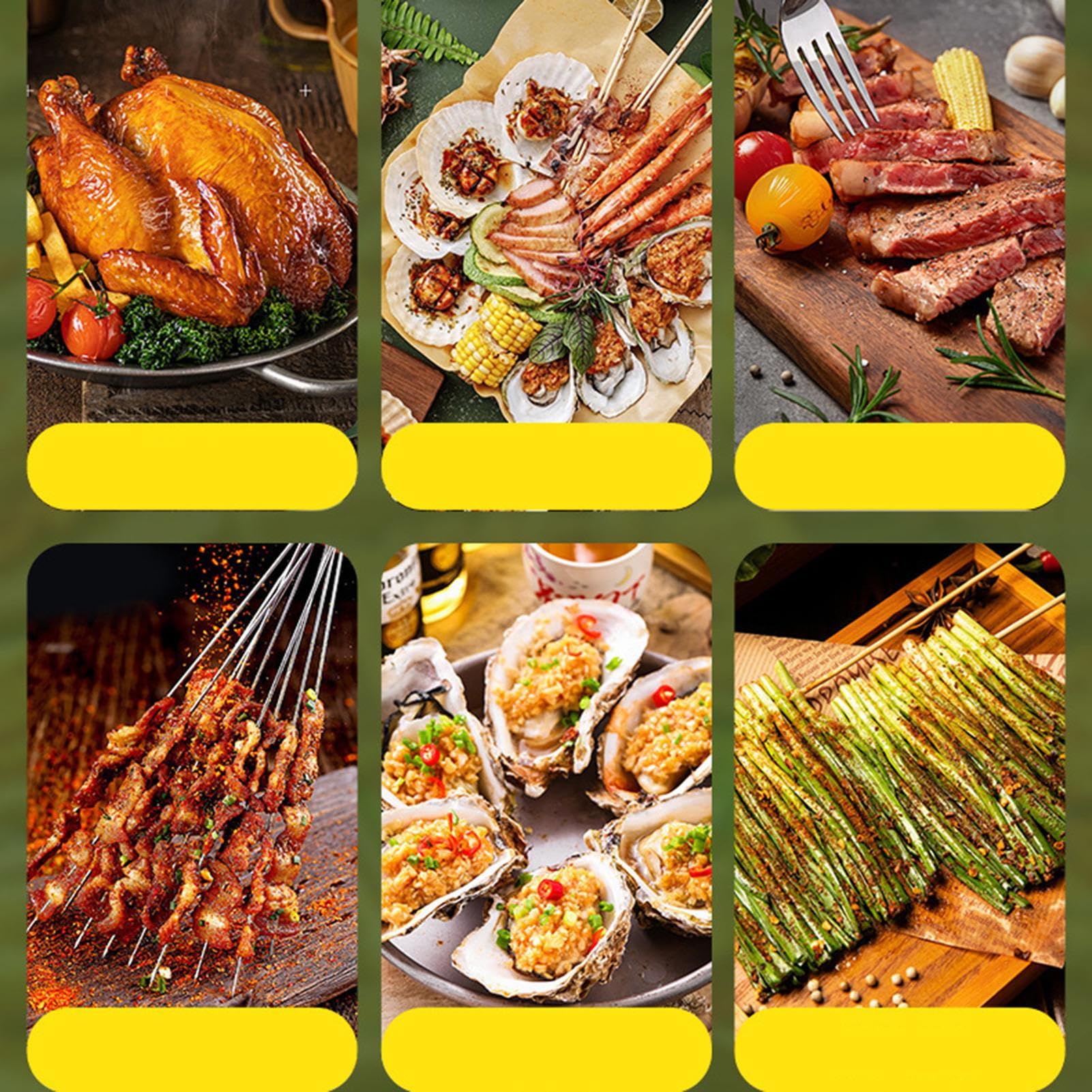 Barbecue a carbonella portatile regolabile – Tablet op Outdoor Barbecue Fumatore | Multifunzionale metallo barbecue | Barbecue a canna per porta cortile posteriore casa balcone campeggio terrazza