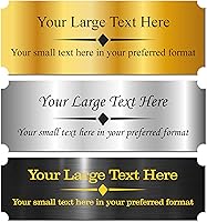 Custom Engraved Aluminum Name Plate - Personalized Metal Plaque, Memorial Urn Tag | 53 Sizes, Laser Etched