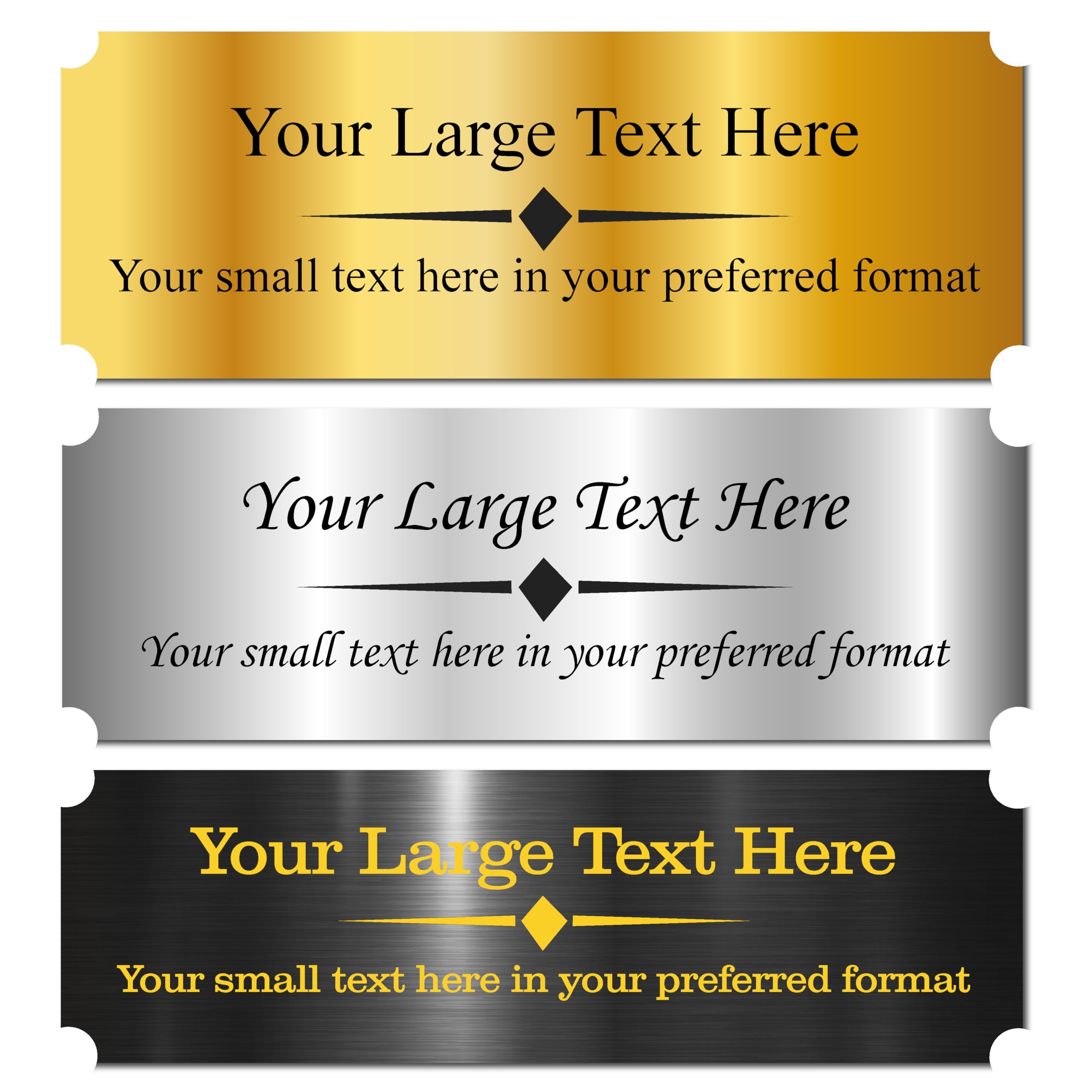 Engraved Metal Plate, Custom Engraved Name Plate, Personalized Aluminum Plaque, Etched Metal Tag, Memorial Label, Urn Plaque