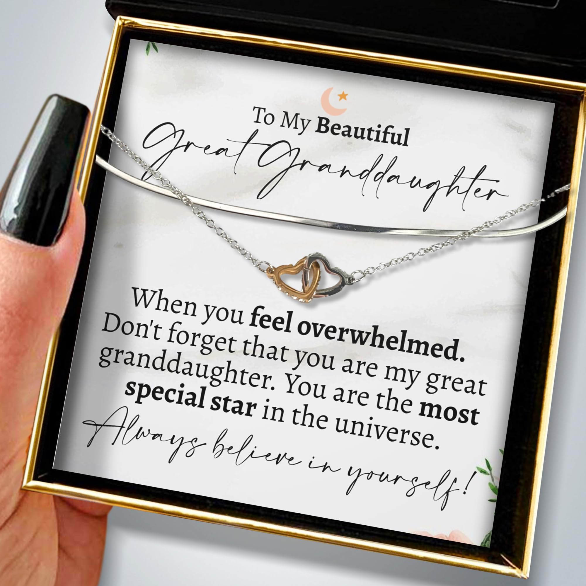 Love You to The Moon and Back, gioiello in argento Sterling 925, regalo sentimentale per nipote, regalo di compleanno per ragazze adolescenti, regalo significativo per figlia